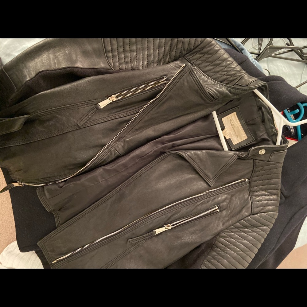 BCBG leather jacket
